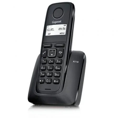 Gigaset A116 Teléfono Inalámbrico Negro con Identificador de Llamadas Gigaset A116 Teléfono Inalámbrico Negro con Identificador de Llamadas